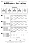 Build numbers step by step base ten blocks worksheet