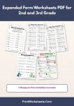 Free printable expanded form worksheets pdf pack