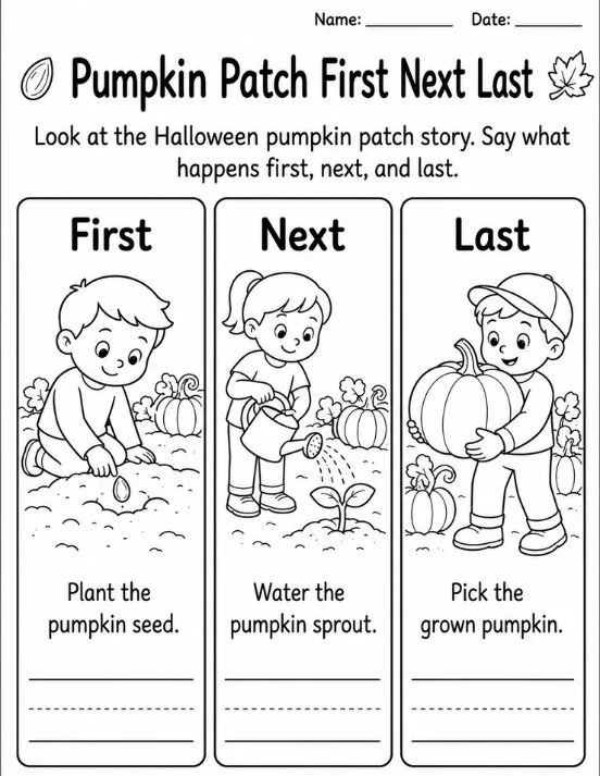 pumpkin-worksheets-page-5 5 Free Printable Pumpkin Worksheets (PDF for Kids) - Worksheet Image