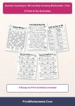 summer counting to 100 and skip counting worksheets