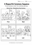 Remembrance Day ceremony sequence activity