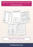 Veterans Day kindergarten worksheets pack