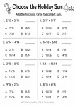 Add fractions with like denominators worksheet for Grade 4