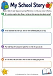 Early elementary back to school situational writing prompts