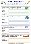 Plan a goal path executive functioning skills graphic organizer