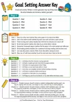 Goal setting answer key self assessment math and literacy rubric