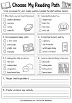 Back to school reading interest survey worksheet with reading path questions about text topics, understanding supports, independent reading formats, book strategies, partner help, and classroom library requests.