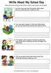 Write about my school day narrative writing scenarios
