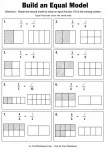 Build an equal model shade the second fraction