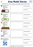 Area model stories real world fraction word problems