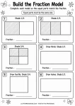 Build fraction models with halves thirds and fourths