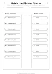 Interpret Fractions as Division Worksheets for Grade 5 - Worksheet Image