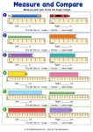 Printable Measuring with a Ruler Worksheets 1st Grade PDF - Worksheet Image