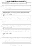 Choose and check multi-step fraction answers