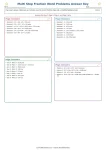 Teacher answer key for Grade 5 multi-step fraction problems