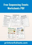 Free Sequencing Events Worksheets PDF for 1st Grade