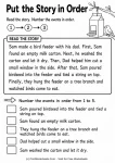 Put the story in order sequencing events worksheets 1st grade