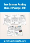 Free summer reading fluency passages pdf bundle