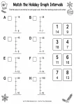 Match the Holiday Graph Intervals printable worksheet