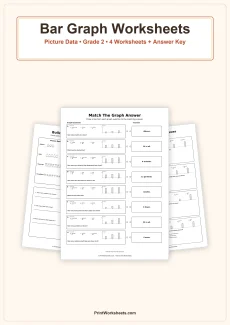 Data and Graphing Worksheet - Bar Graph Worksheets with Picture Data for Grade 2 | Free Printable