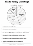 Read a Holiday Circle Graph printable worksheet