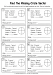 Find the Missing Circle Sector printable worksheet