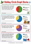 Holiday Circle Graph Stories printable worksheet