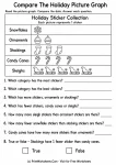 Compare The Holiday Picture Graph printable worksheet