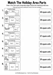 Match The Holiday Area Parts printable worksheet