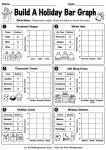 Build A Holiday Bar Graph printable worksheet