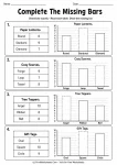 Complete The Missing Bars printable worksheet