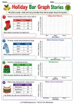 Holiday Bar Graph Stories printable worksheet