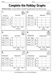 Complete the Holiday Graphs printable worksheet