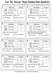 Can You Answer These Holiday Data Questions printable worksheet