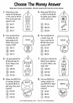 Multiple choice money word problems Grade 4