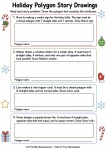 Holiday Polygon Story Drawings printable worksheet