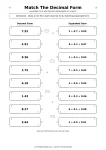 Match decimals to expanded form Grade 4