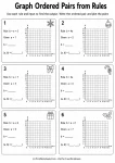 Graph Ordered Pairs from Rules printable worksheet