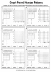 Graph Paired Number Patterns printable worksheet