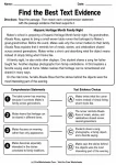Find the Best Text Evidence printable worksheet