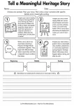 Hispanic Heritage Month narrative writing prompts worksheet with beginning middle ending planner