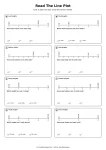 Read The Line Plot printable worksheet