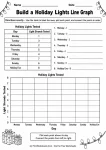 Build a Holiday Lights Line Graph printable worksheet