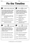Fix the Timeline Patriot Day error correction worksheet for Grades 4-5
