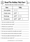Read The Holiday Tally Chart printable worksheet