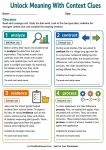 Unlock Meaning With Context Clues printable worksheet