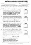 Match Each Word to Its Meaning printable worksheet