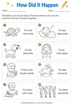 How Did It Happen printable worksheet
