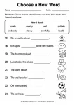 Choose a How Word printable worksheet