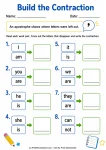 Build the Contraction printable worksheet
